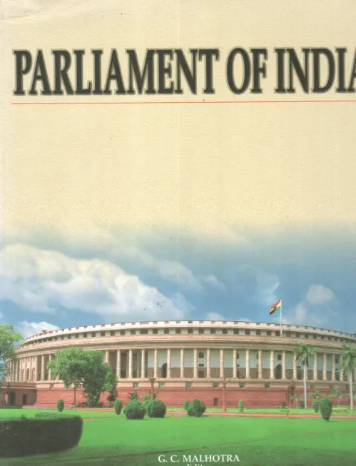 PARLIAMENT OF INDIA BY G C MALHOTHRA