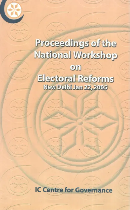PROCEEDINGS OF THE NATIONAL WORKSHOP ON ELECTORAL; REFORMS BY GROUP OF EDITORS