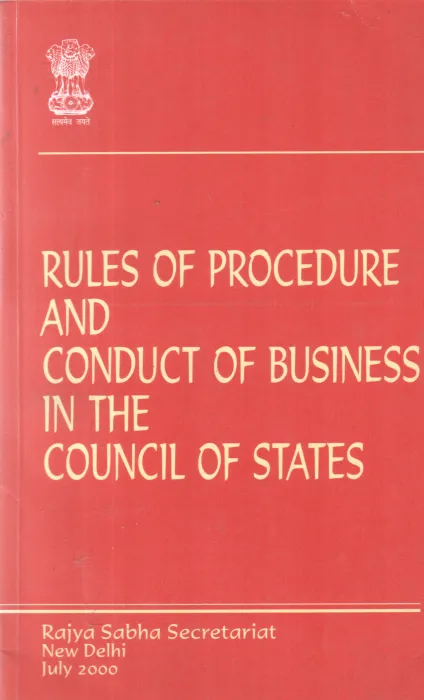 RULES OF PROCEDURE AND CONDUCT OF BUSINESS IN THE COUNCIL OF STATE BY GROUP OF EDITORS