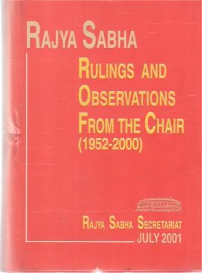 RULING AND OBSERVATIONS FROM THE CHAIR (1952-2000) BY GROUP OF EDITORS
