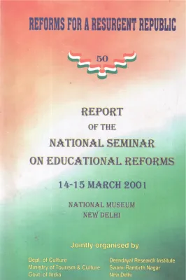 REPORT OF THE NATIONAL SEMINAR ON EDUCATIONAL REFORMS BY GROUP OF EDITORS