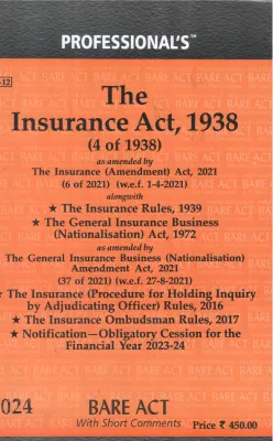 THE INSURANCE ACT ,1938(4 OF 1938) BY GROUP OF EDITORS