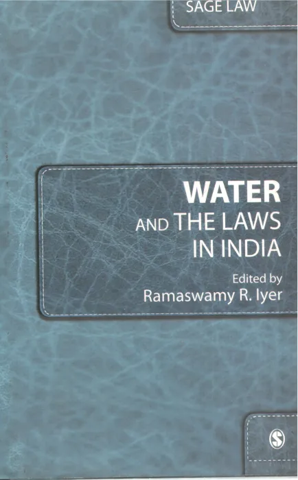 WATER AND THE LAWS IN INDIA BY RAMASWAMI IYER