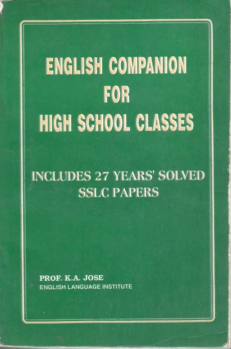 ENGLISH COMPANION by PROF.K.A.JOSE