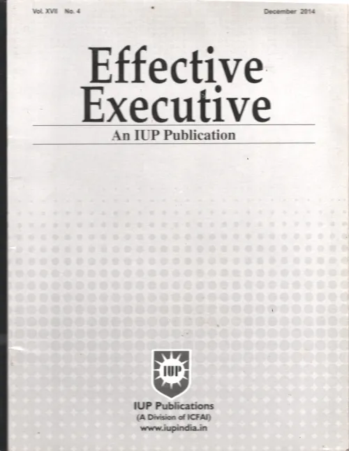 Effective Executive BY IUP