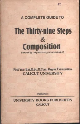 The Thirty Nine Steps &amp; Compostion BY Calicut University