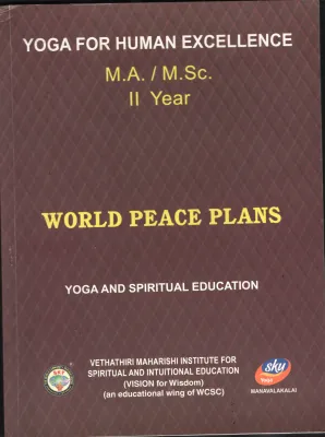 World Peace plans BY YOGA