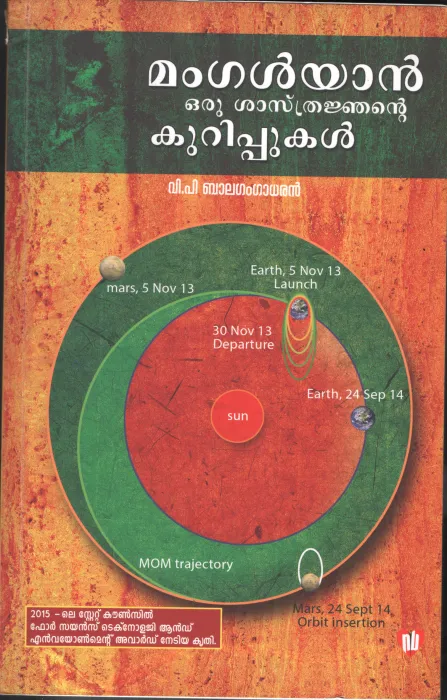 Mangalyan Oru Shastrangajante Kurippukal BY V.P.Balagangadharan