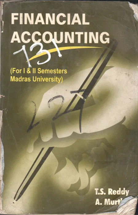 FINANCIAL ACCOUNTING BY T.S. REDDY AND A. MURTHY