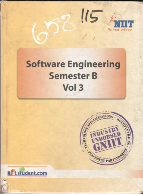 SOFTWARE ENGINEERING SEM B V3 BY NIIT