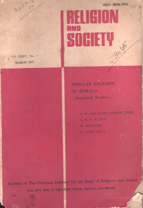 Religion And society BY Group Of Editors