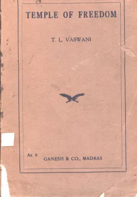 Temple Of Freedom BY T L Vaswani