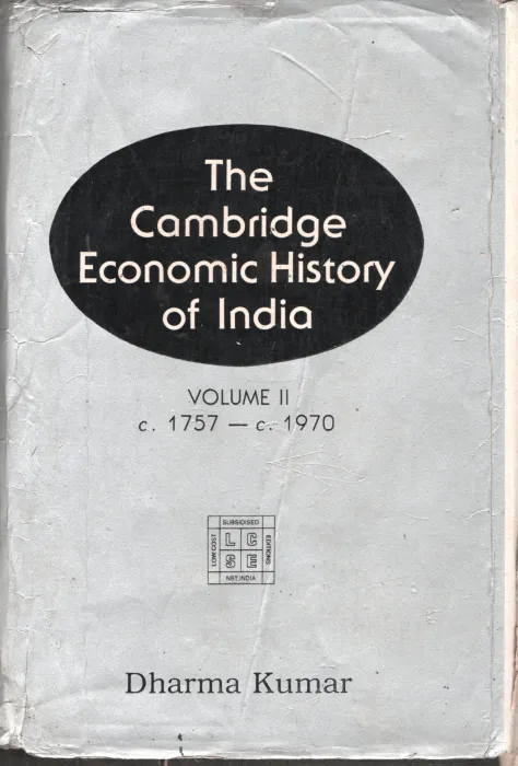 The Cambridge Economic History of India BY Dharma Kumar
