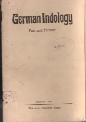 German Indology Past and Present BY Group Of Editors 