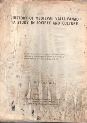 History Of Medieval Valluvanad BY Srikumari .M.N