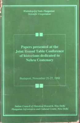 Papers Presented at the Joint Round Table Conference BY Group Of Editors