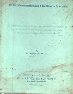R.K.Shanmukham Chettiyar BY G.Chithararani