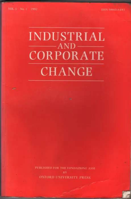 Industrial &amp; Corporate Changes BY Group Of Editors