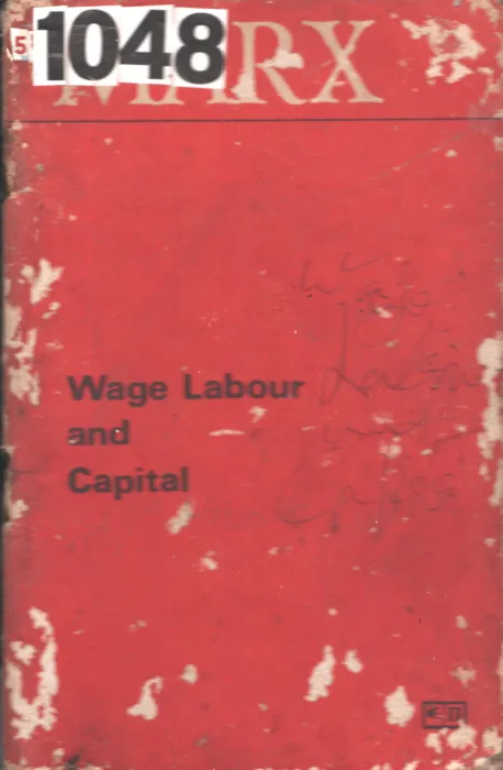 Wage Labour And Capital BY Marx