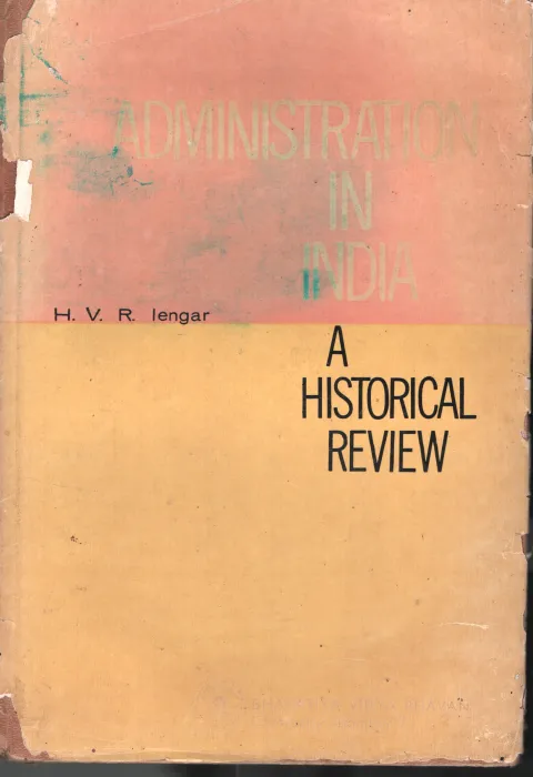 Administration In India BY H.V.R.Lengar
