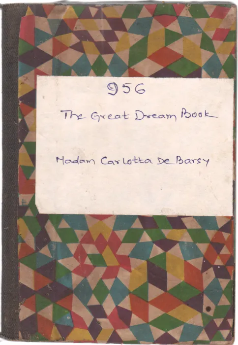 THE DREAM BOOK BY MADAM CARLOTTA DE BARSY