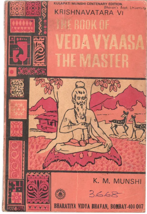 THE BOOK OF VEDA VYAASA THE MASTER BY KRISHNAVATARA VI