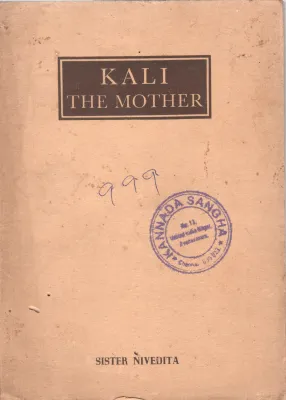 KALI THE MOTHER BY SISTER NIVEDITA
