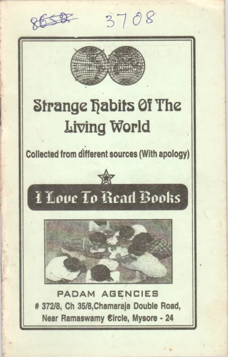 STRANGE KABITS OF THE LIVING WORLD BY KANVI