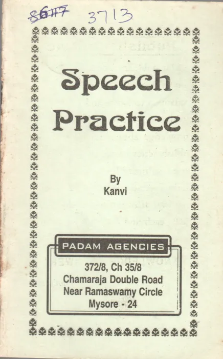 SPEECH PRACTICE BY KANVI