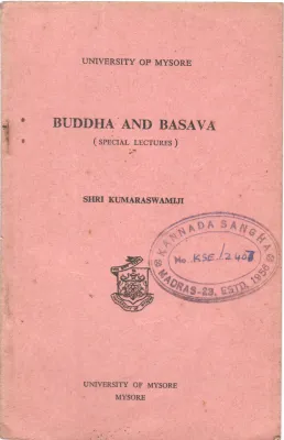 BUDDHA AND BASAVA BY SHRI KUMARASWAMJI