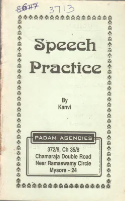 SPEECH PRACTICE BY KANVI