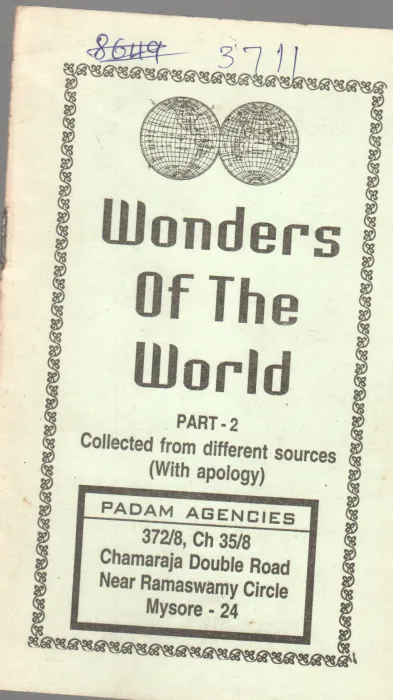WONDERS OF THE WORLD BY KANVI