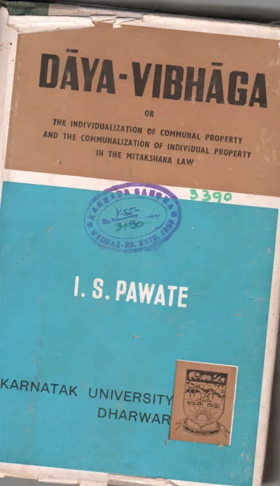 DAYA VIBHAGA BY I.S.PAWATE M.A. L.L.B