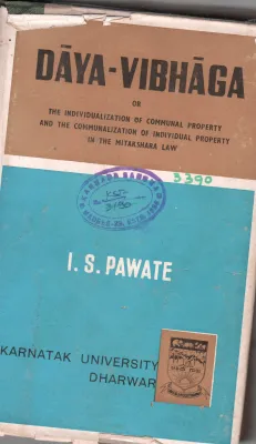 DAYA VIBHAGA BY I.S.PAWATE M.A. L.L.B