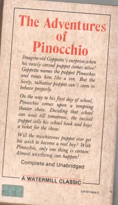 THE ADVENTURES OF PINOCCHIO BY CARLO COLLODI