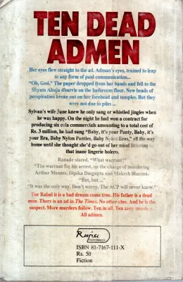 TEN DEAD ADMEN BY ASHOK BANKER