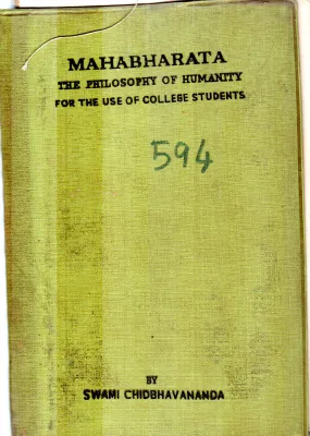 MAHABHARATA BY SWAMI CHIDBHAVANANDA