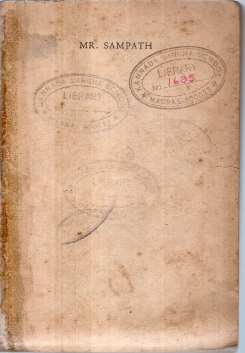 MR.SAMPATH BY R.K.NARAYAN