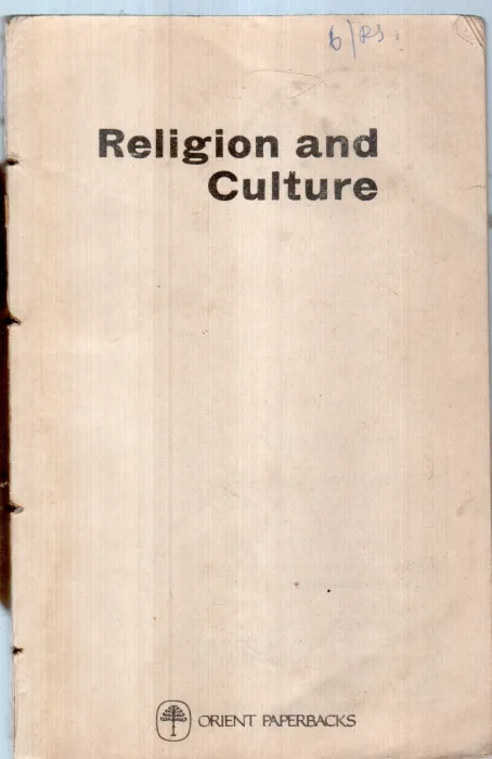 RELIGION AND CULTURE BY S.RADHA KRISHNAN