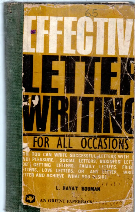 EFFECTIVE LETTER WRITING BY L.HAYAT BOUMAN