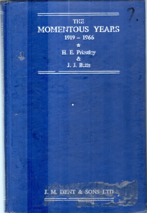 MOMENTOUS YEARS BY J.J.BOTTS