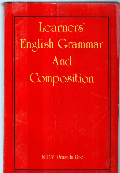 LEARNERS ENGLISH GRAMMAR BY N.D.V.PRASADA RAO