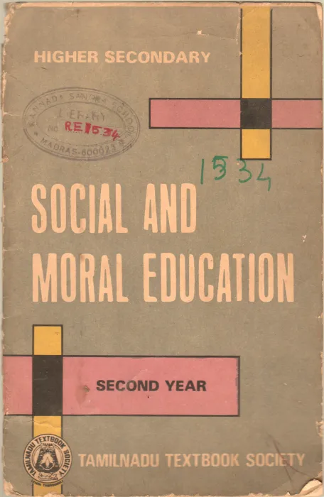 SOCIAL AND MORAL EDUCATION BY PROF. S.RAJAGOPALA SASTRI