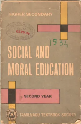 SOCIAL AND MORAL EDUCATION BY PROF. S.RAJAGOPALA SASTRI