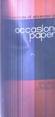 Occasinal Paper By Group Of Editors
