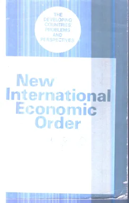 New International Economic Order By Group Of Editors